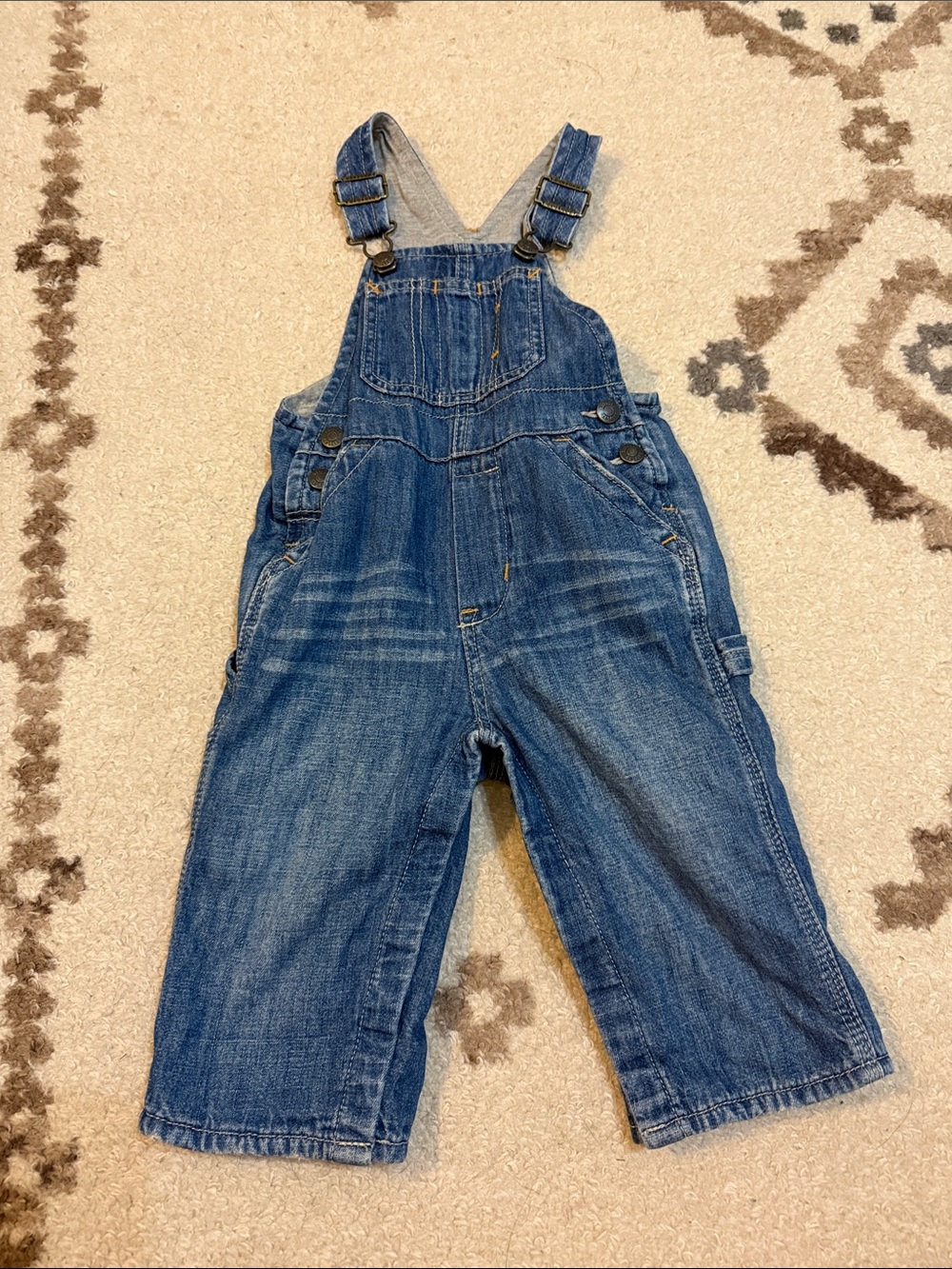 GAP Blue Denim Kids Overalls with Adjustable Straps